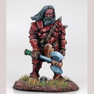 Male Dwarven Fighter with Assorted Weapons