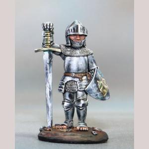 Halfling Paladin with Sword and Shield