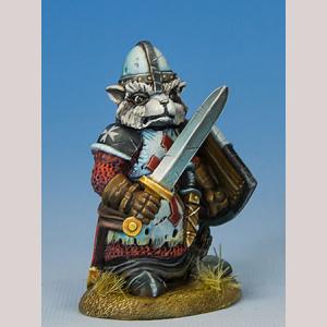 Raccoon Paladin with Sword/Shield