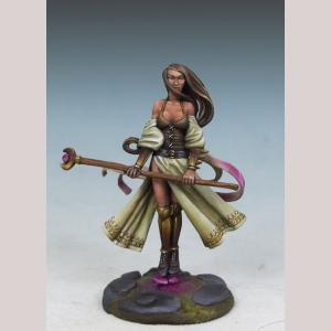 Zarese of the Silver Moon - Female Mage with Staff