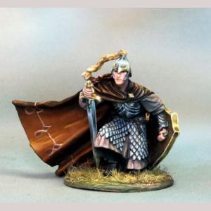 Kneeling Elf Warrior with Sword