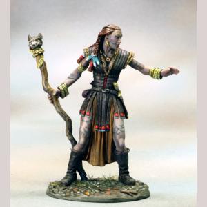 Female Half Giant Shaman with Staff